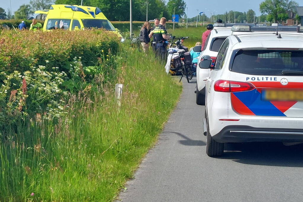 Wielrenner gewond bij aanrijding met scooter