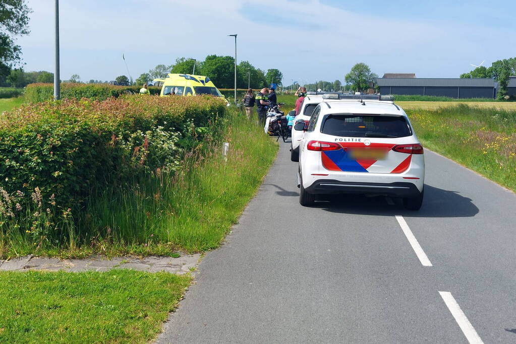 Wielrenner gewond bij aanrijding met scooter