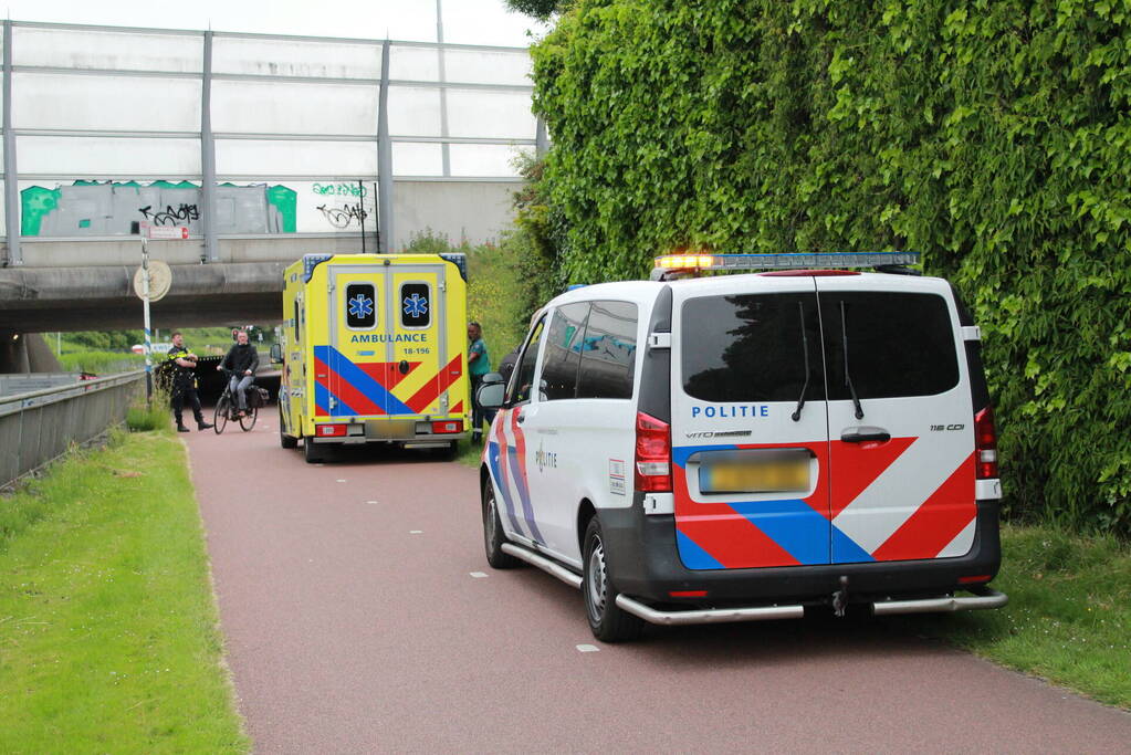 Fietser gewond bij botsing met scooterrijder