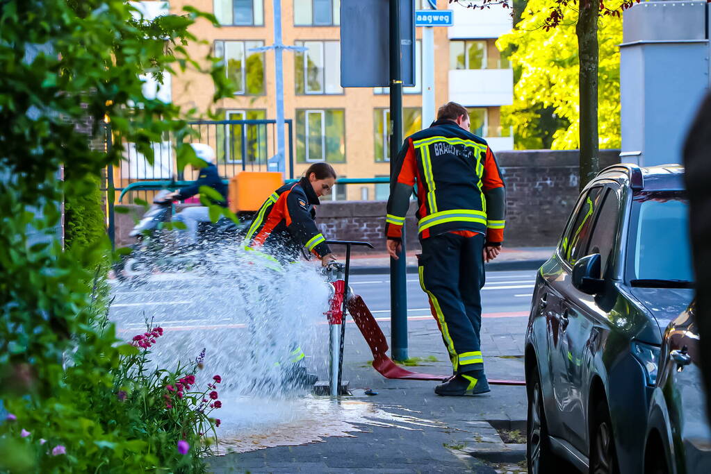 Brand in ondergrondse container