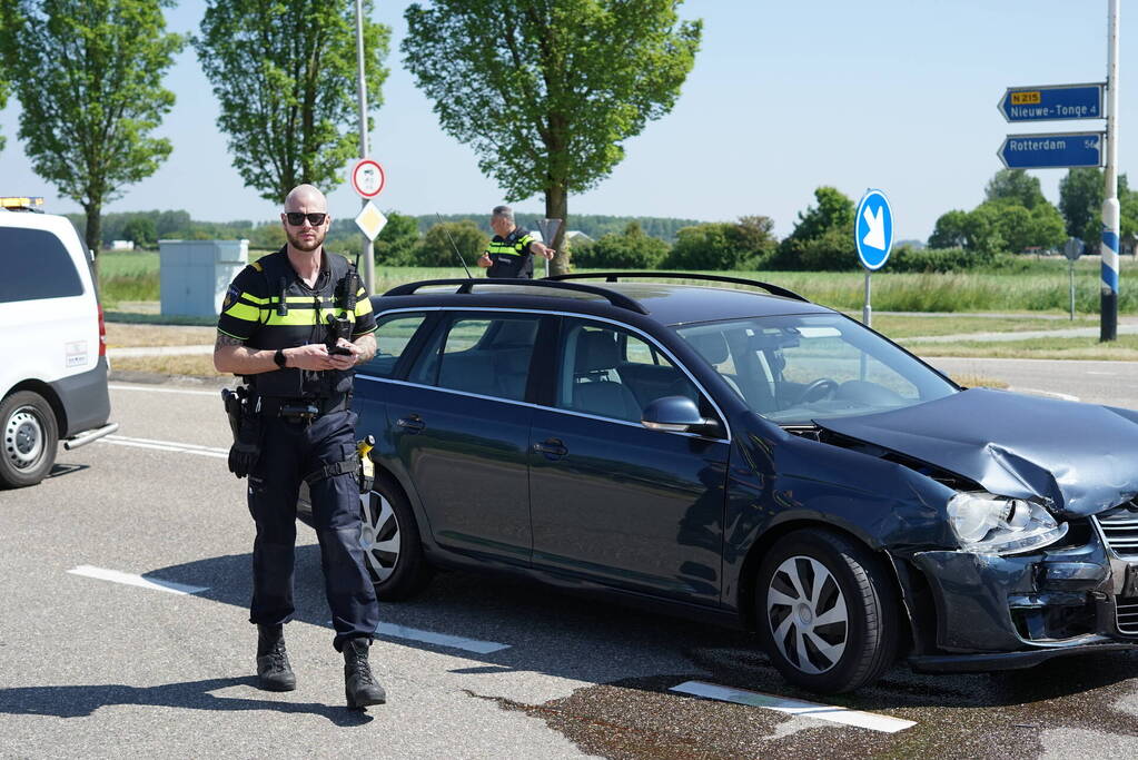 Ongeval door voorrangsfout op kruising