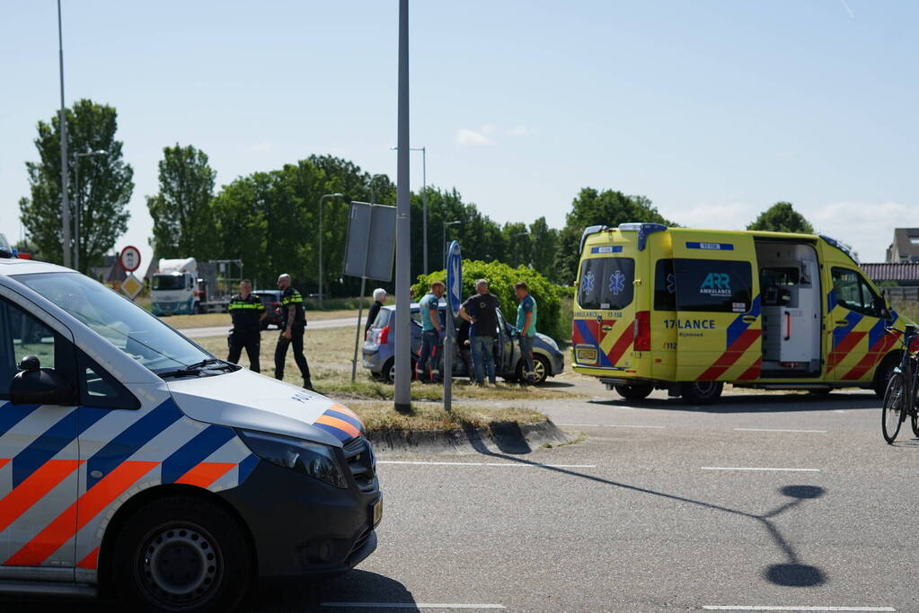 Ongeval door voorrangsfout op kruising