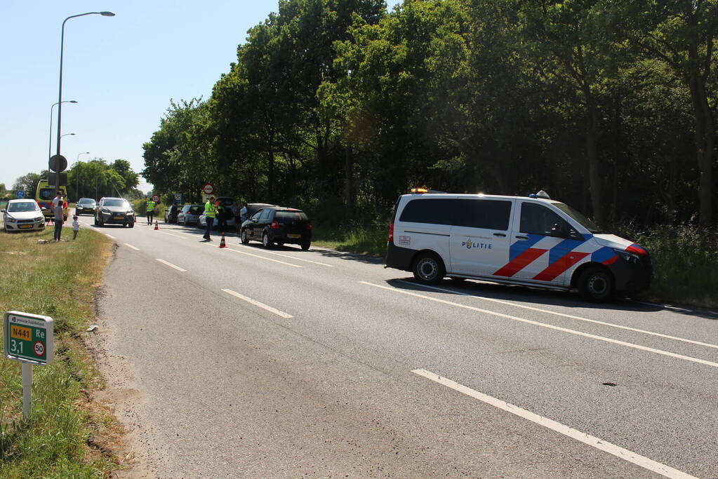 Meerdere voertuigen betrokken bij ongeval