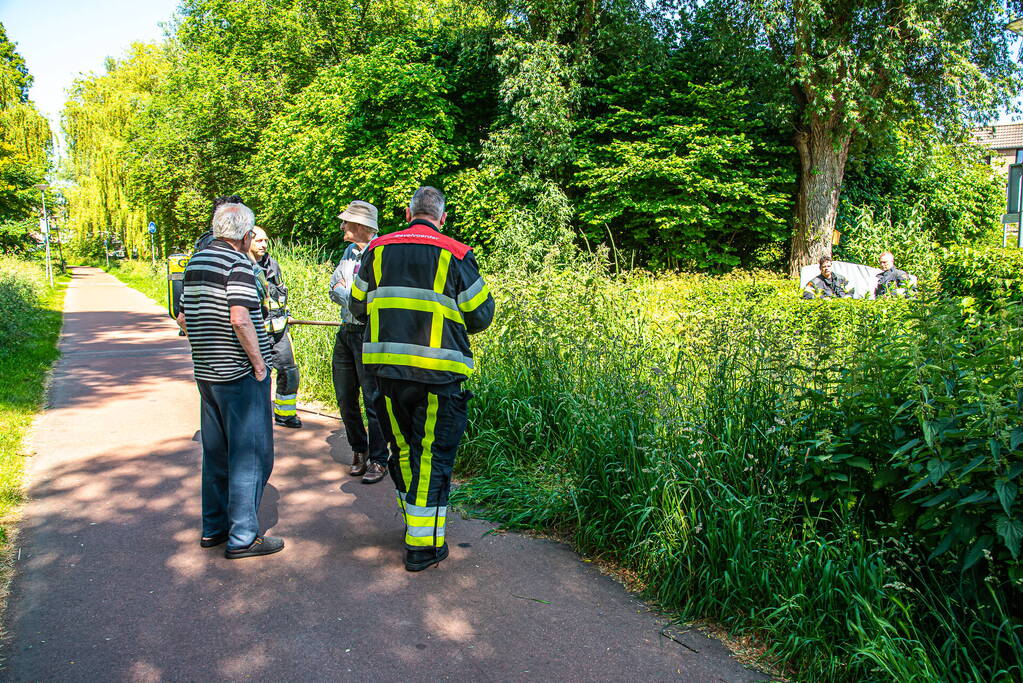 Melding gaslek blijkt lekke waterleiding