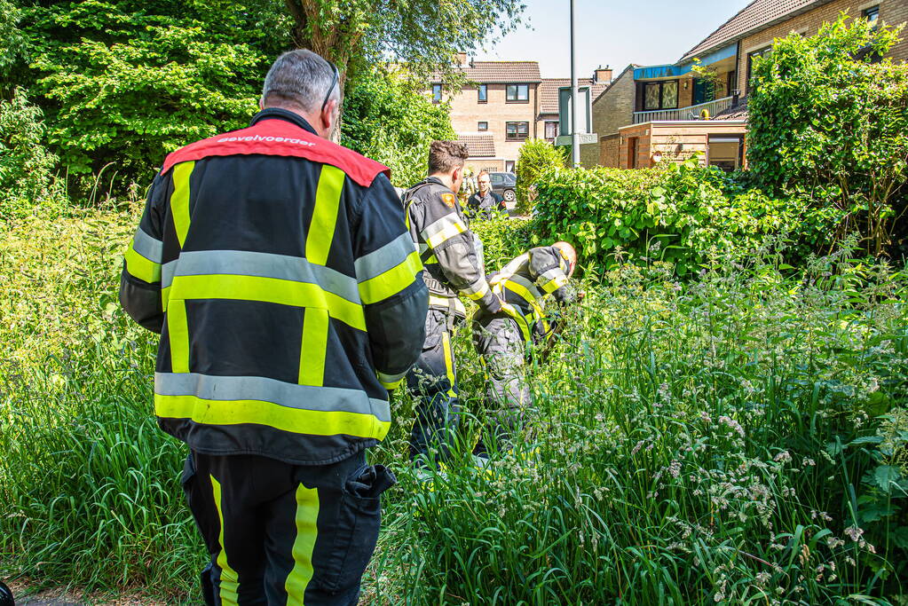 Melding gaslek blijkt lekke waterleiding