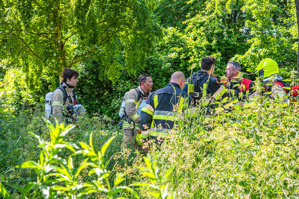 Melding gaslek blijkt lekke waterleiding