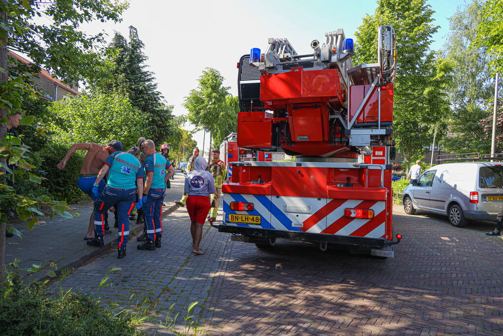 Gewonde bij brand in woning