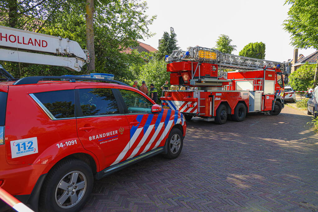 Gewonde bij brand in woning