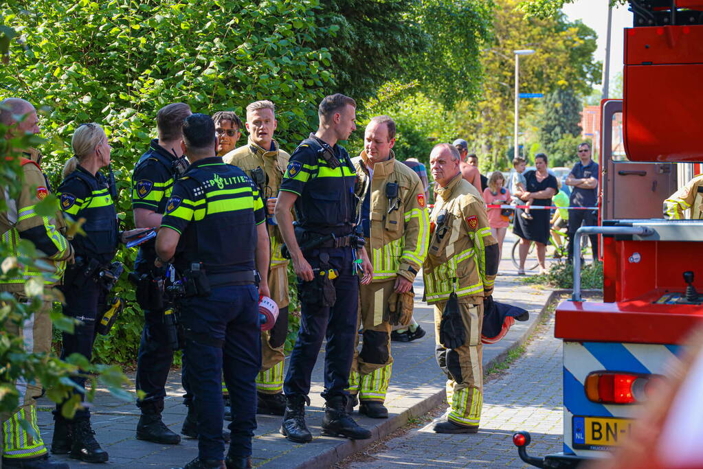 Gewonde bij brand in woning