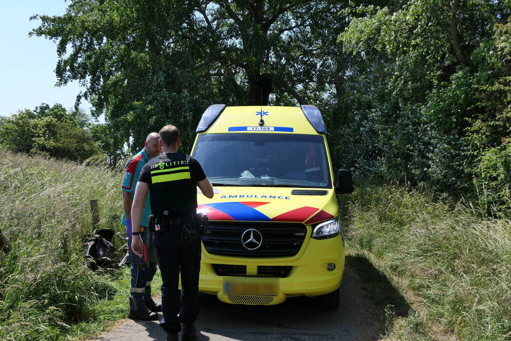 Solex-bestuurder verliest voorwiel tijdens ongeval