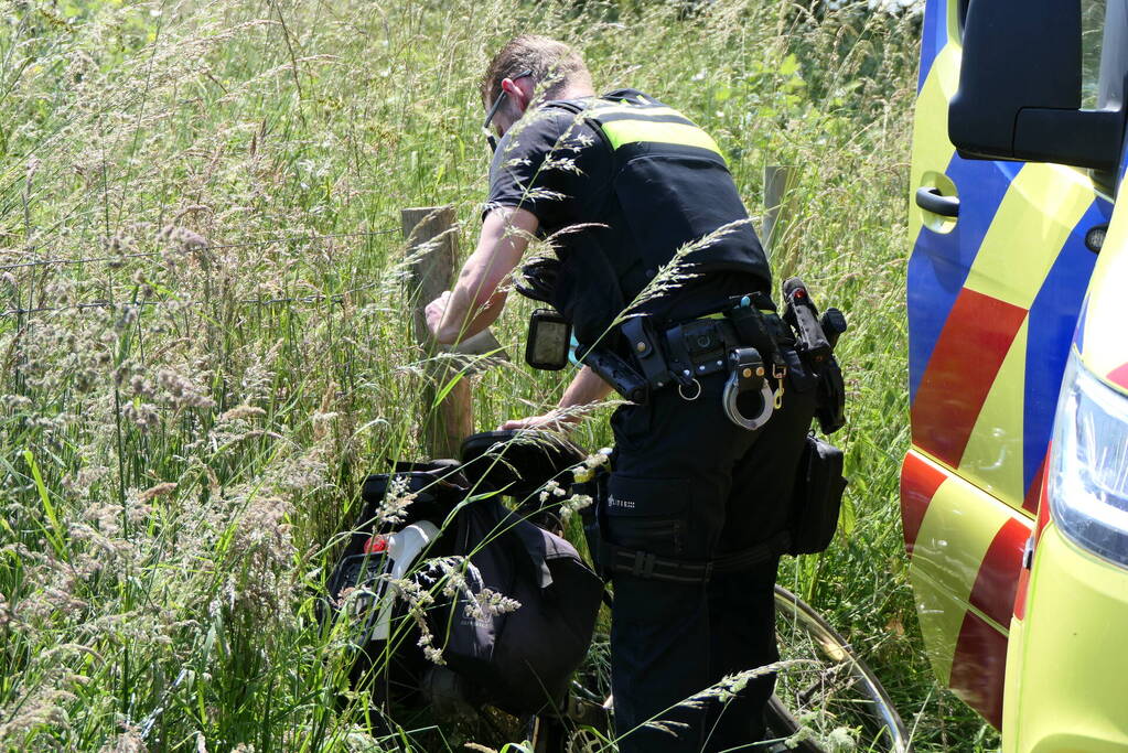 Solex-bestuurder verliest voorwiel tijdens ongeval