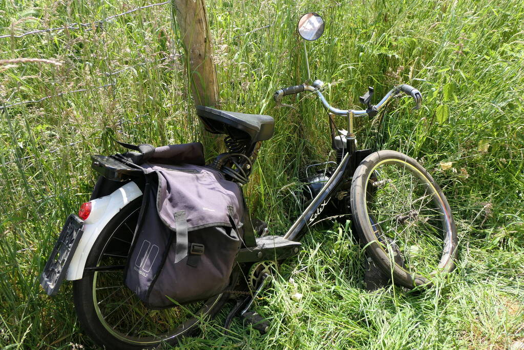 Solex-bestuurder verliest voorwiel tijdens ongeval