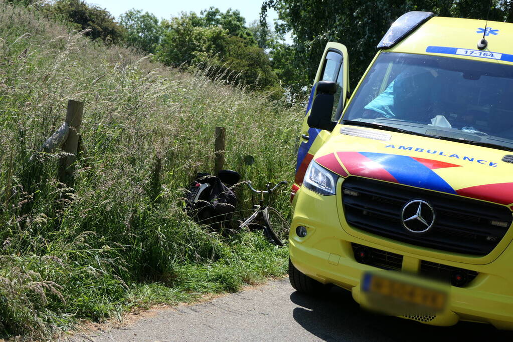 Solex-bestuurder verliest voorwiel tijdens ongeval