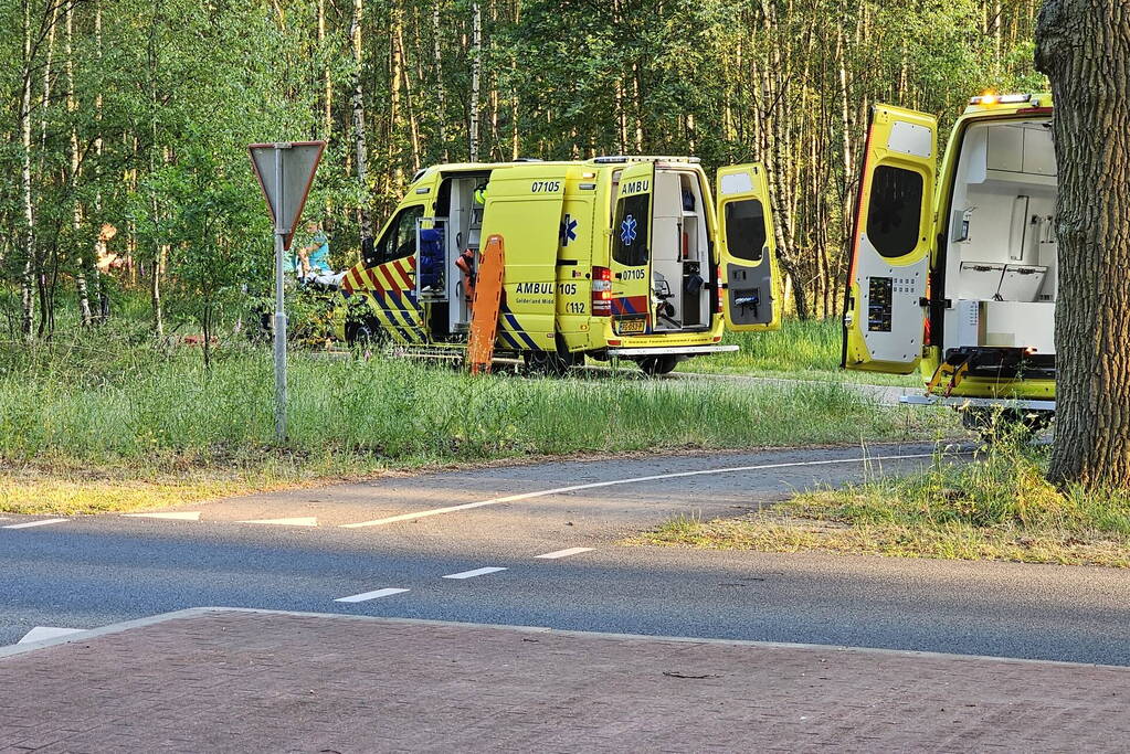 Scooterrijder ernstig gewond na harde val