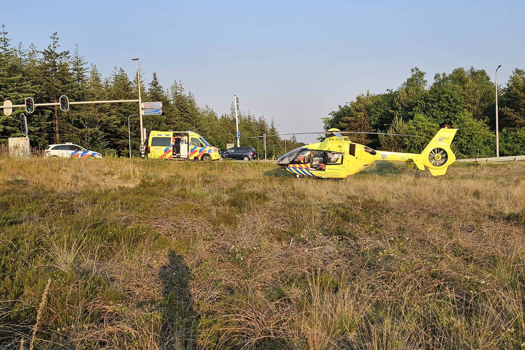 Scooterrijder ernstig gewond na harde val