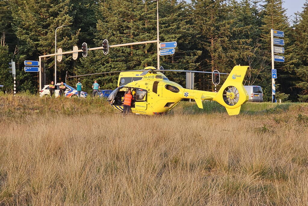 Scooterrijder ernstig gewond na harde val