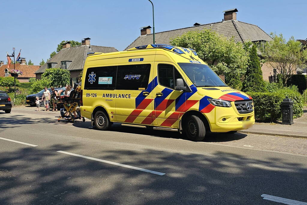 Fietsster raakt gewond bij val