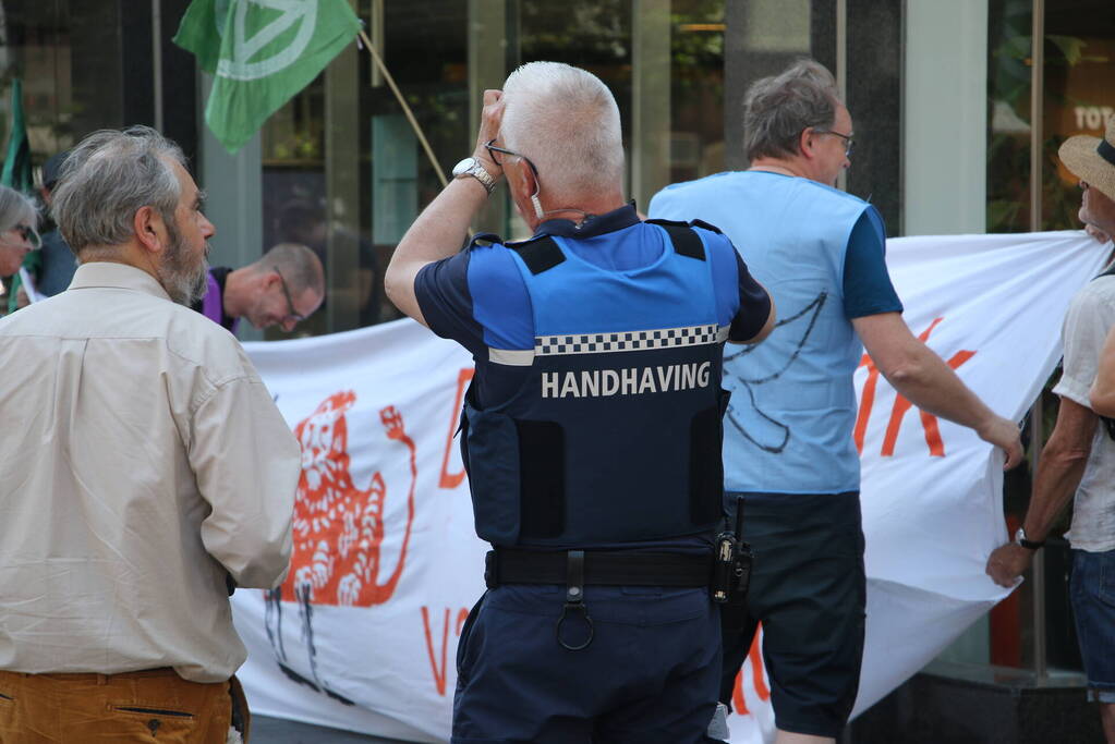 Demonstratie bij ING bank