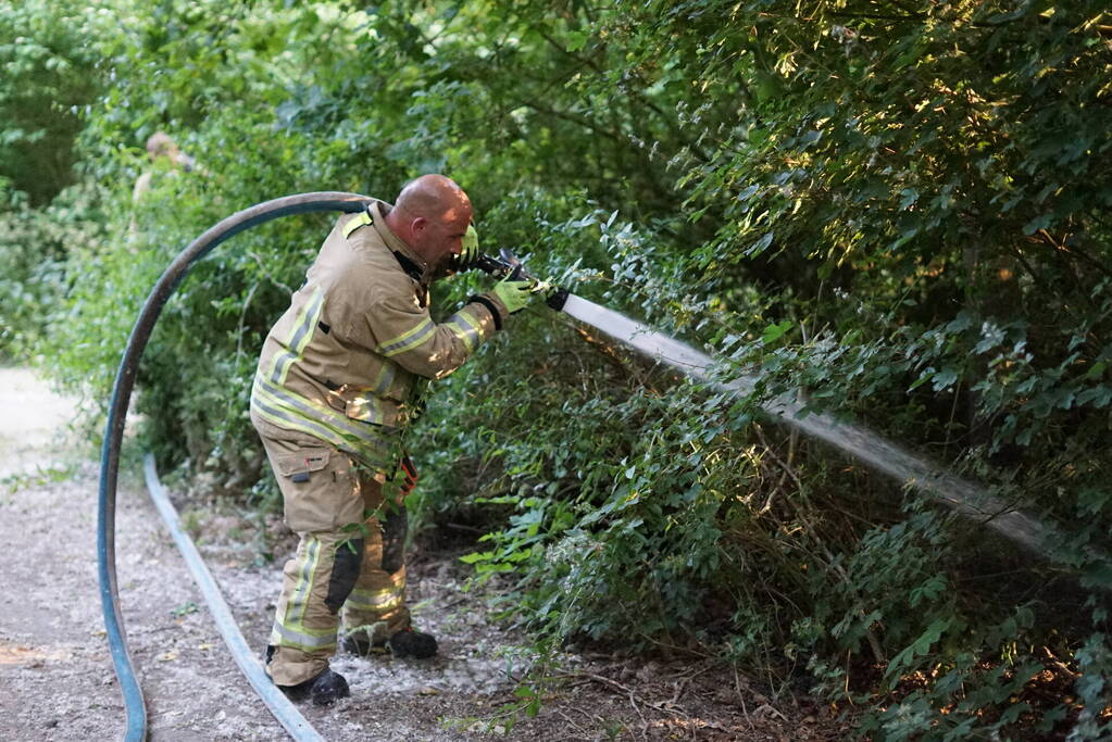 Meerdere branden in bosgebied