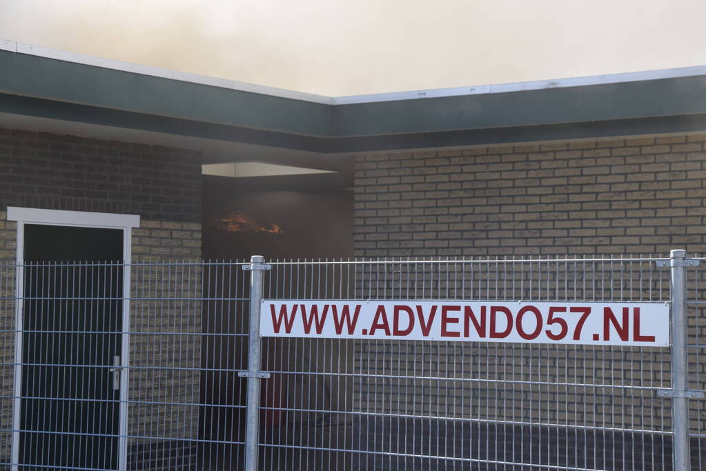 Uitslaande brand in kantine van voetbalvereniging