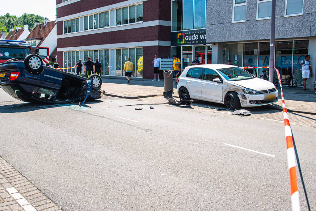 Agressieve alcomobilist aangehouden na aanrijding