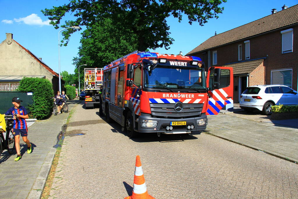 Bewoner voorkomt brand in achtertuin