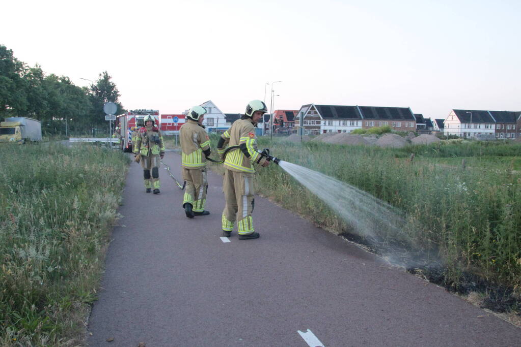 Bermbrand snel geblust