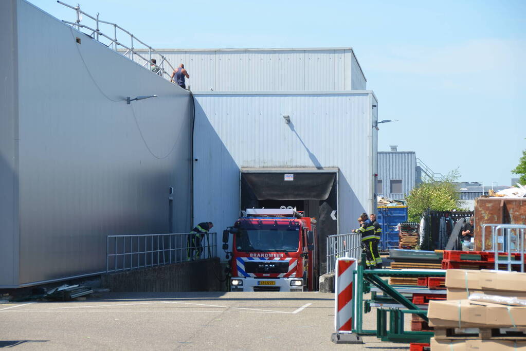 Dakbrand tijdens werkzaamheden