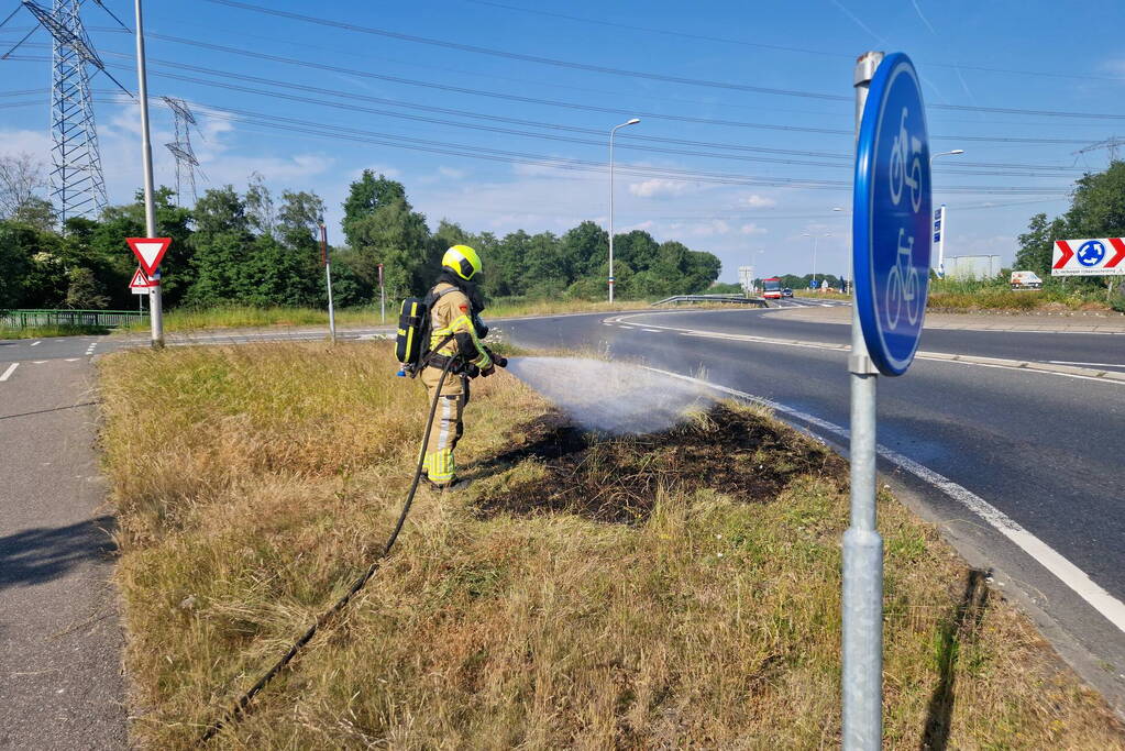 Buitenbrand snel onder controle