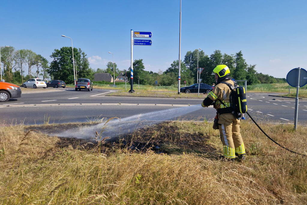 Buitenbrand snel onder controle