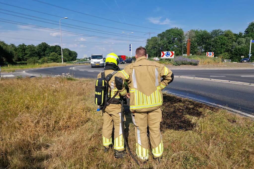 Buitenbrand snel onder controle