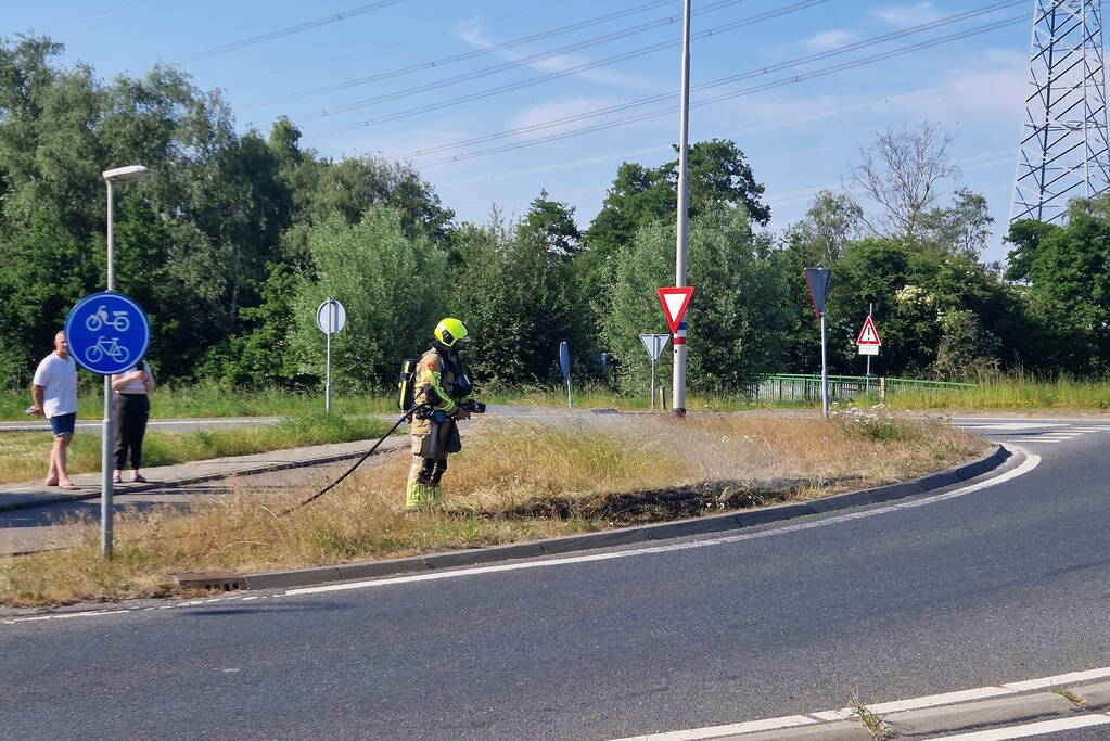 Buitenbrand snel onder controle