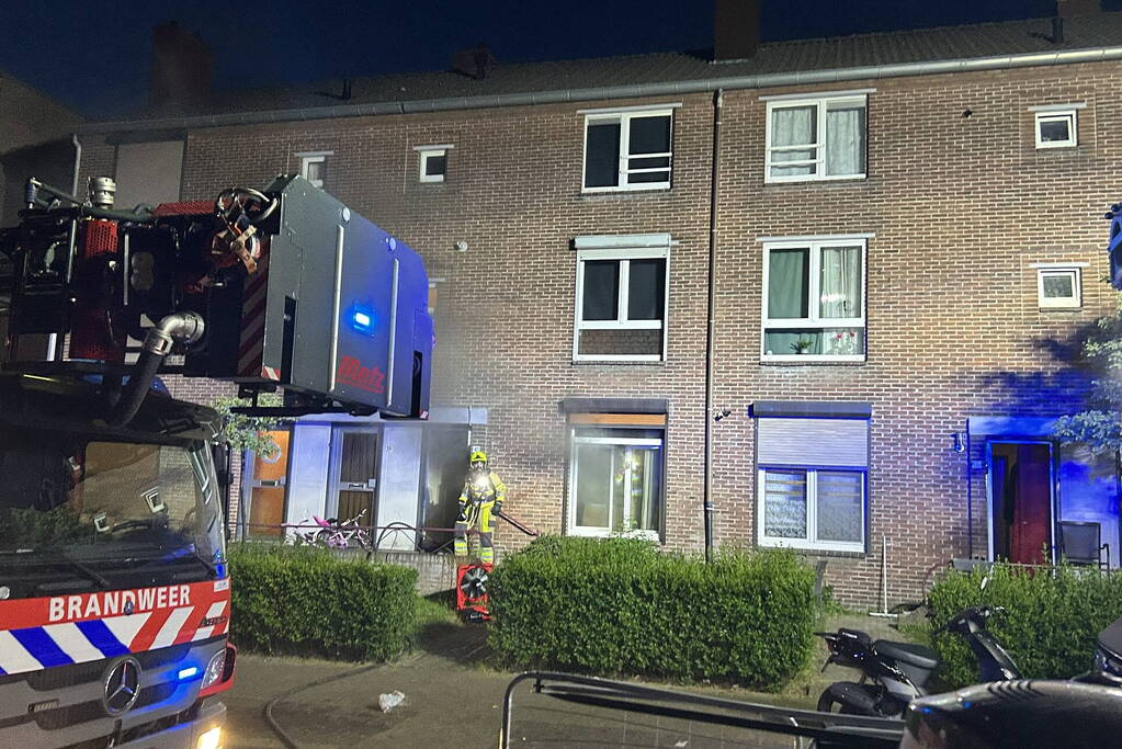 Flinke rookontwikkeling bij woningbrand