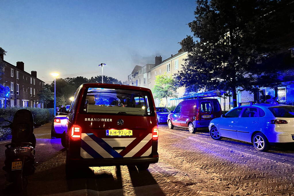 Flinke rookontwikkeling bij woningbrand