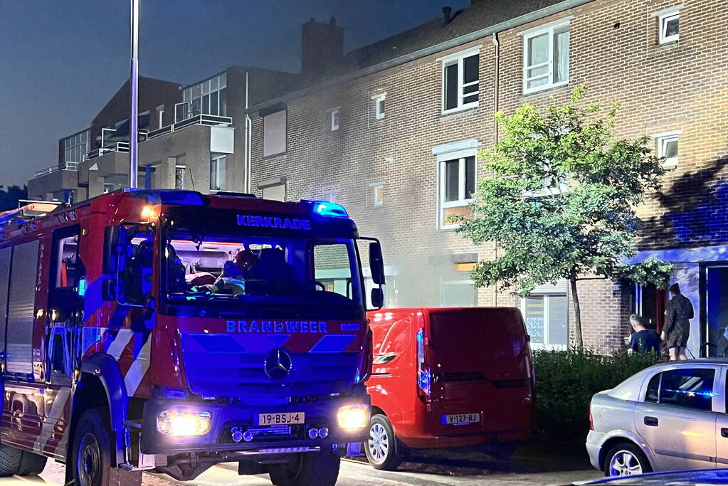 Flinke rookontwikkeling bij woningbrand