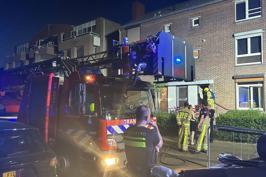 Flinke rookontwikkeling bij woningbrand