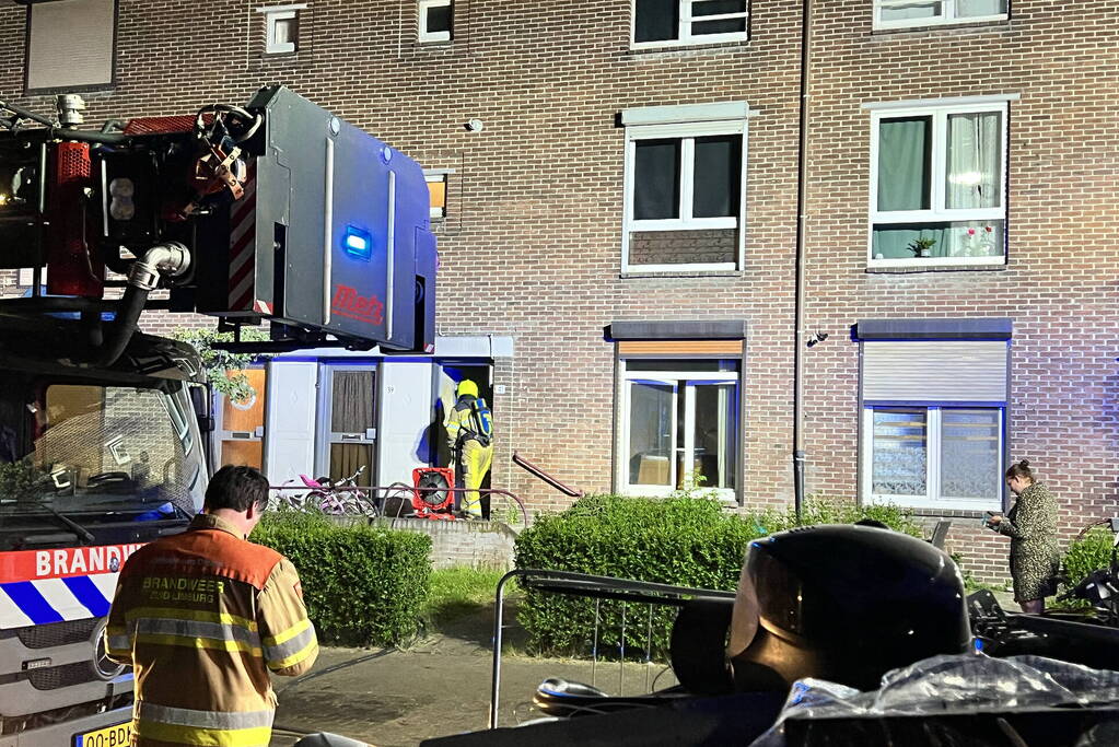 Flinke rookontwikkeling bij woningbrand