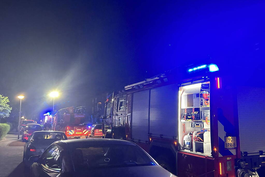 Flinke rookontwikkeling bij woningbrand