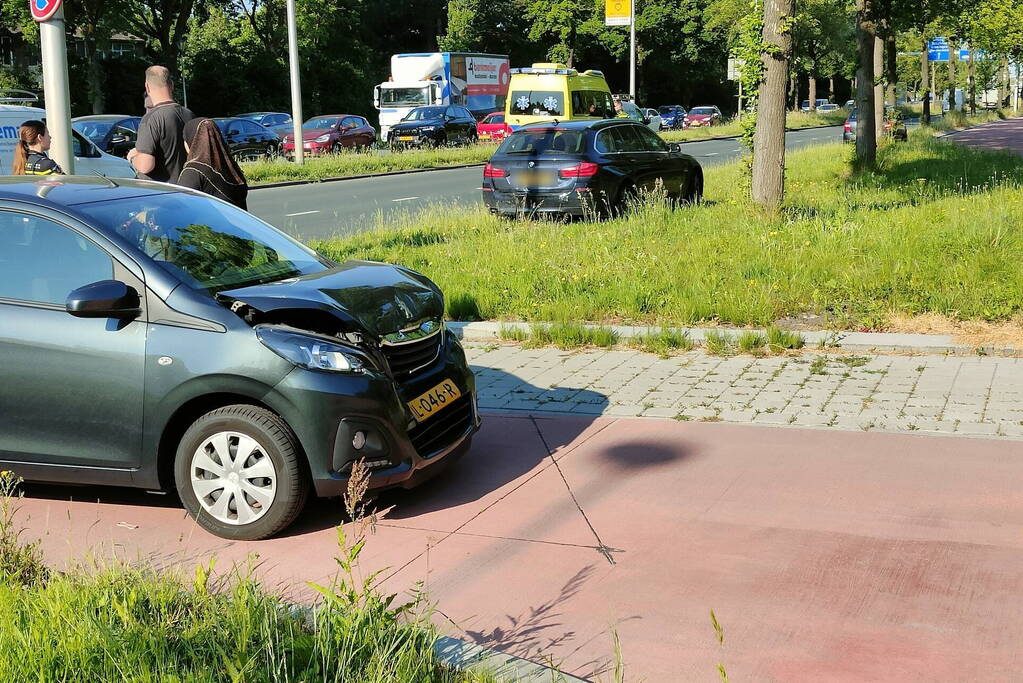 Gewonden bij kop-staart botsing