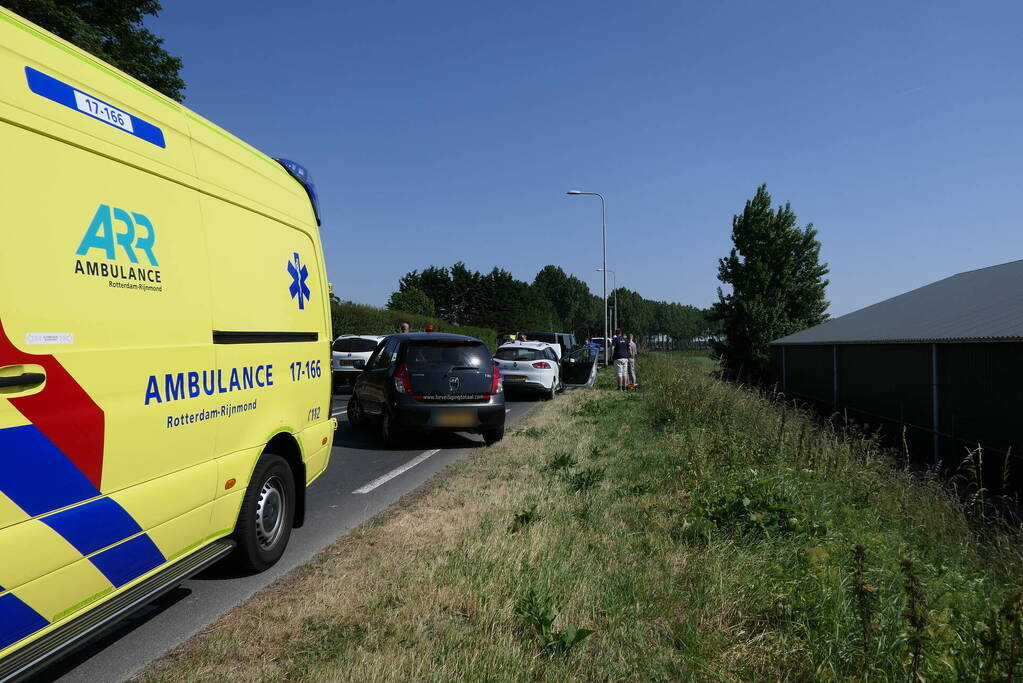 Drie gewonden bij kettingbotsing