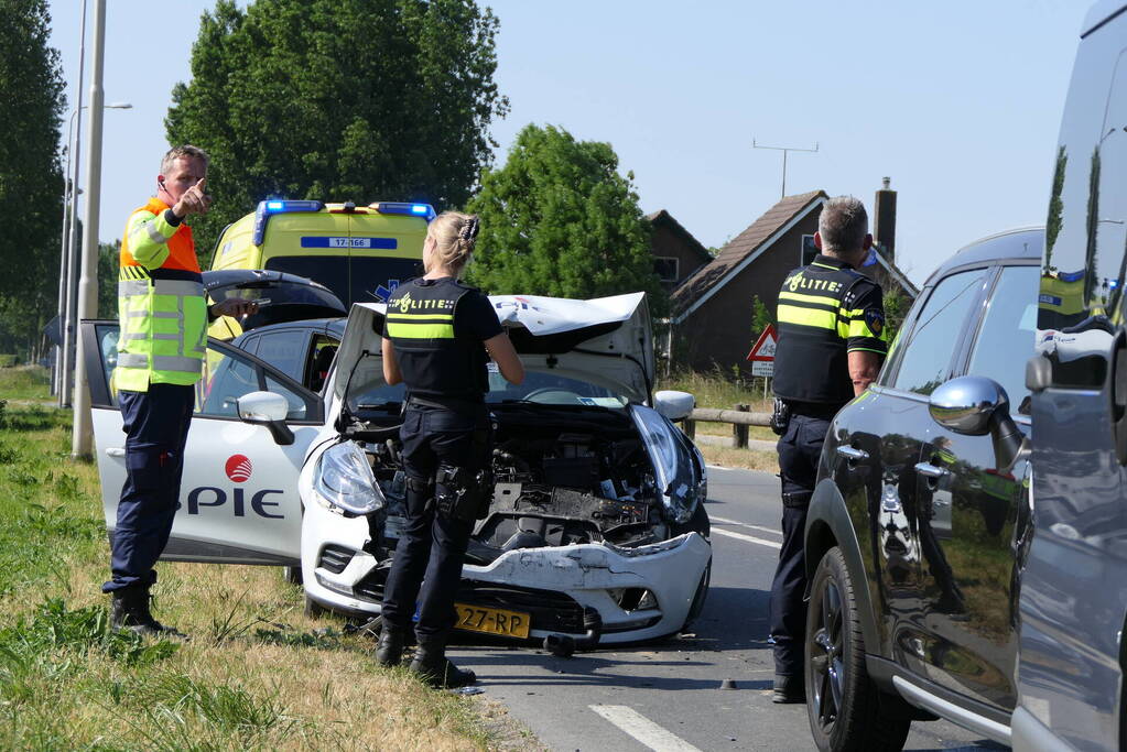 Drie gewonden bij kettingbotsing