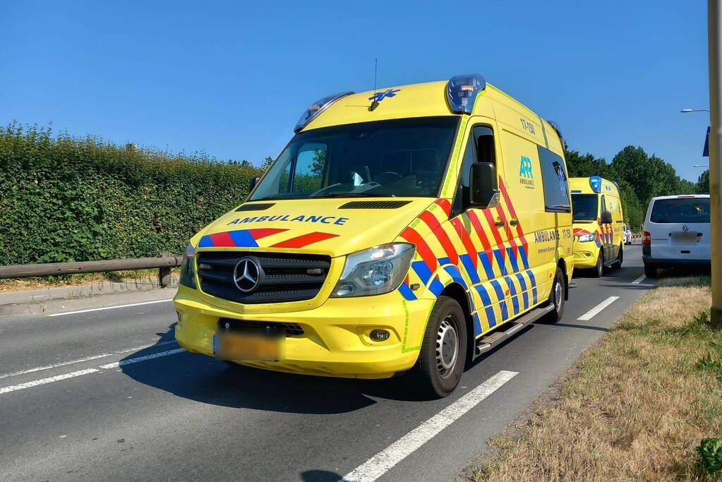 Drie gewonden bij kettingbotsing