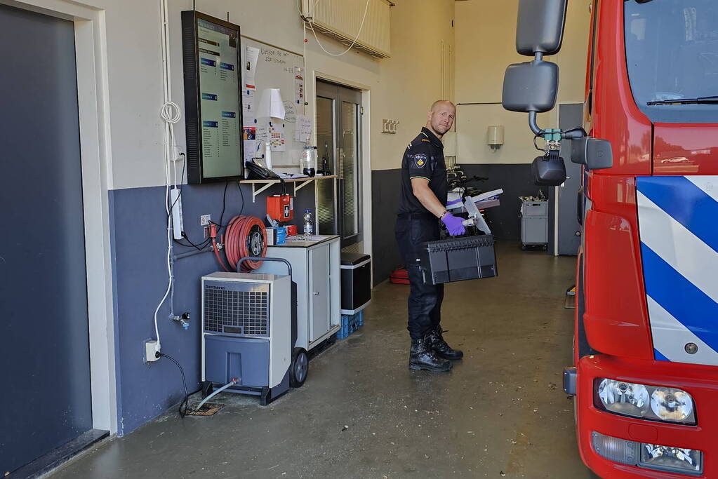 Forensische Opsporing doet onderzoek naar inbraak brandweerkazerne