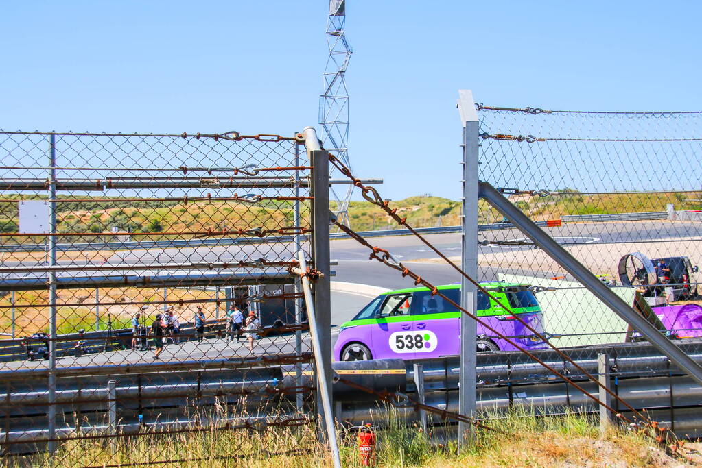 Video opnamen voor radio 538 op circuit Zandvoort voor maken promo filmpje voor komende f1 race in september