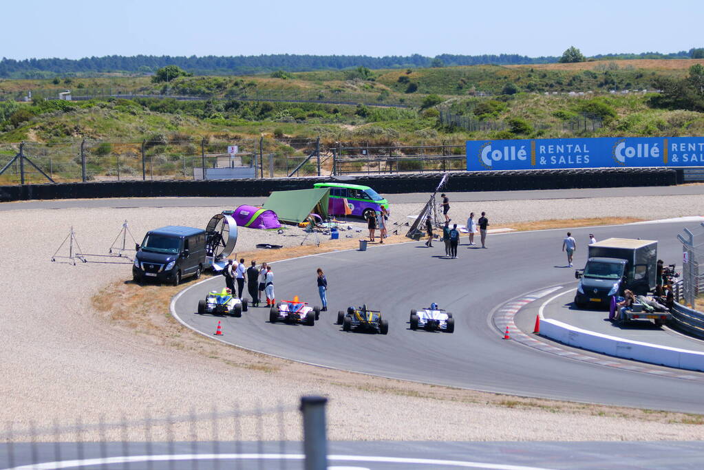 Video opnamen voor radio 538 op circuit Zandvoort voor maken promo filmpje voor komende f1 race in september