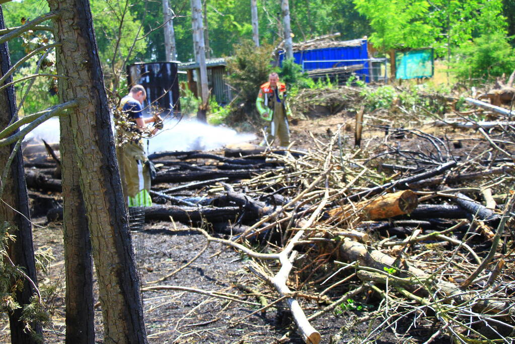 Nacontrole in bos na brand