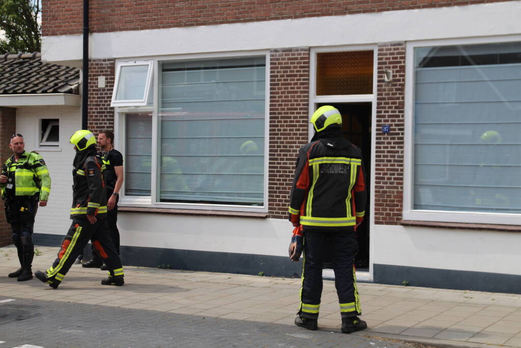 Brand in spuimuur tijdens werkzaamheden