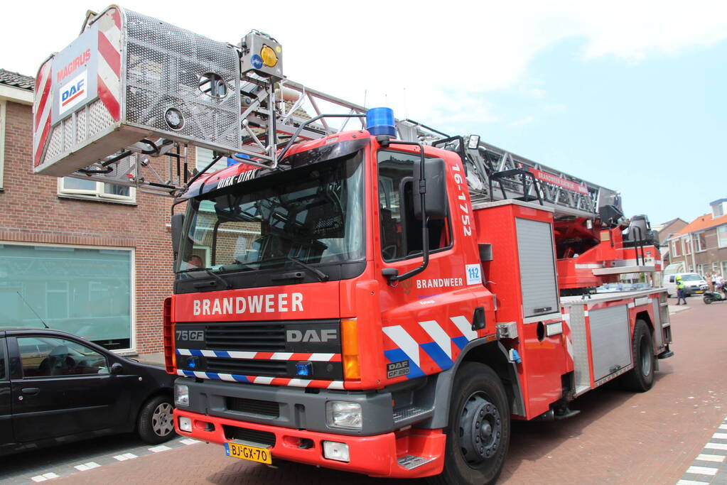 Brand in spuimuur tijdens werkzaamheden