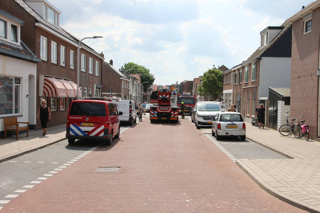 Brand in spuimuur tijdens werkzaamheden