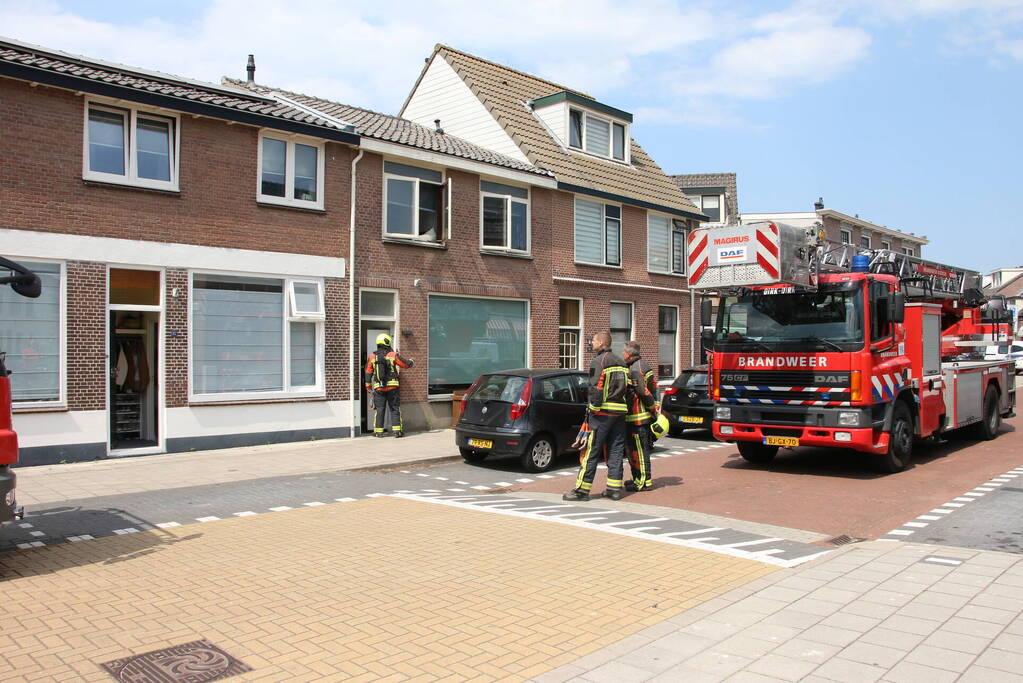 Brand in spuimuur tijdens werkzaamheden